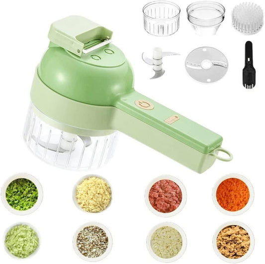 Modern Picks 4 in 1 Portable Electric Vegetable Cutter Set