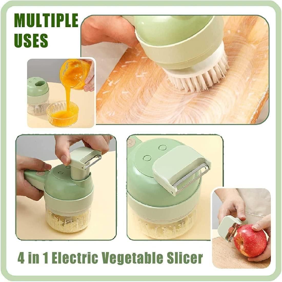 Modern Picks 4 in 1 Portable Electric Vegetable Cutter Set
