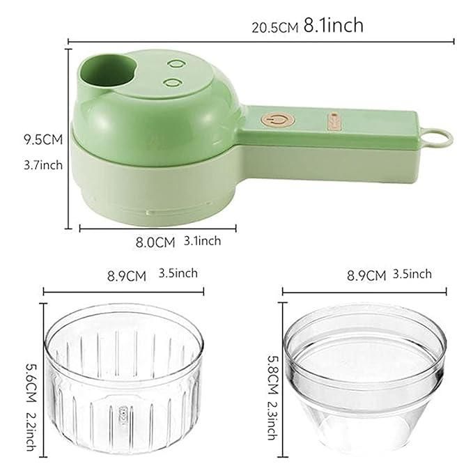 Modern Picks 4 in 1 Portable Electric Vegetable Cutter Set