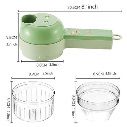 Modern Picks 4 in 1 Portable Electric Vegetable Cutter Set