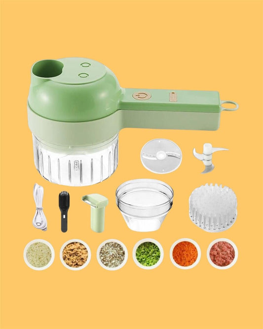 Modern Picks 4 in 1 Portable Electric Vegetable Cutter Set