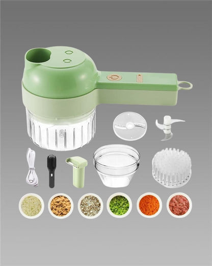 Modern Picks 4 in 1 Portable Electric Vegetable Cutter Set